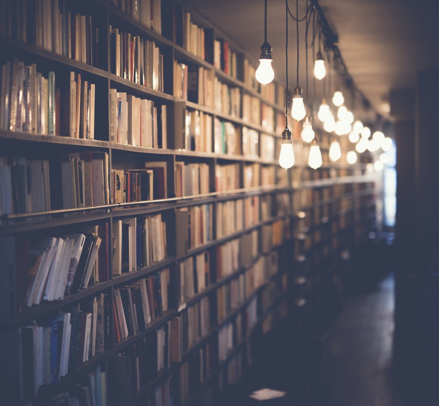 Antique books and historical documents in an archive